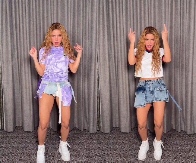 Shakira sukses mencuri perhatian lewat video terbarunya yang kini viral telah ditonton lebih dari 70 juta kali di Instagram. Foto: Instagram/@shakira