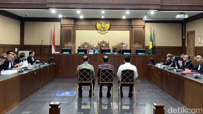 Sidang dakwaan 3 pejabat Bea Cukai (Mulia/detikcom).