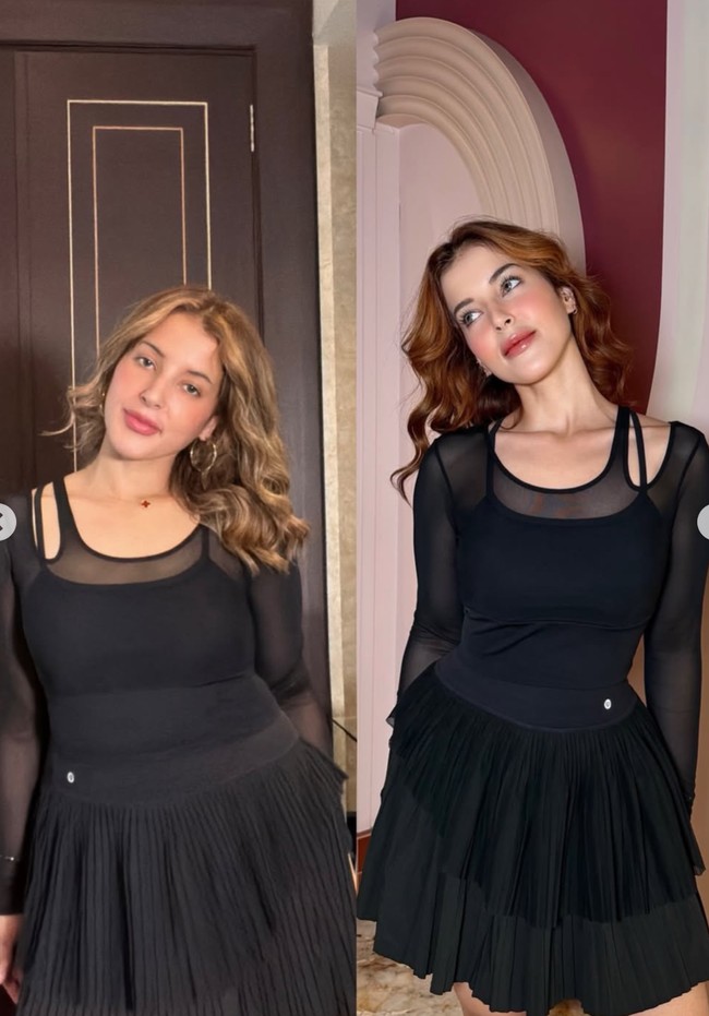 Berhasil turun 15 kg membuat penampilan Tasya Farasya juga semakin fresh. Tak sedikit yang turut memuji penampilan Tasya yang disebut semakin cantik. Foto: Instagram/@tasyafarasya