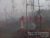 Pemadaman Karhutla di OKI Dioptimalkan, Potensi Meluas karena Angin Kencang