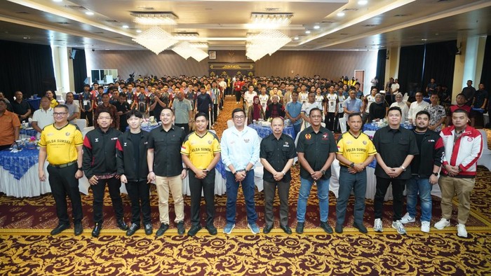E-Sport Mobile Legends Kapolda Cup 2026 yang digelar di Auditorium Lantai 7 Gedung Presisi Mapolda Sumsel, Sabtu (4/7/2026).