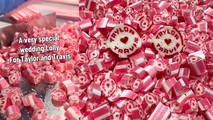 Heboh Pernikahan Taylor Swift, Toko Permen Ini Bikin Candy Cane Spesial!
