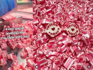 Heboh Pernikahan Taylor Swift, Toko Permen Ini Bikin Candy Cane Spesial!