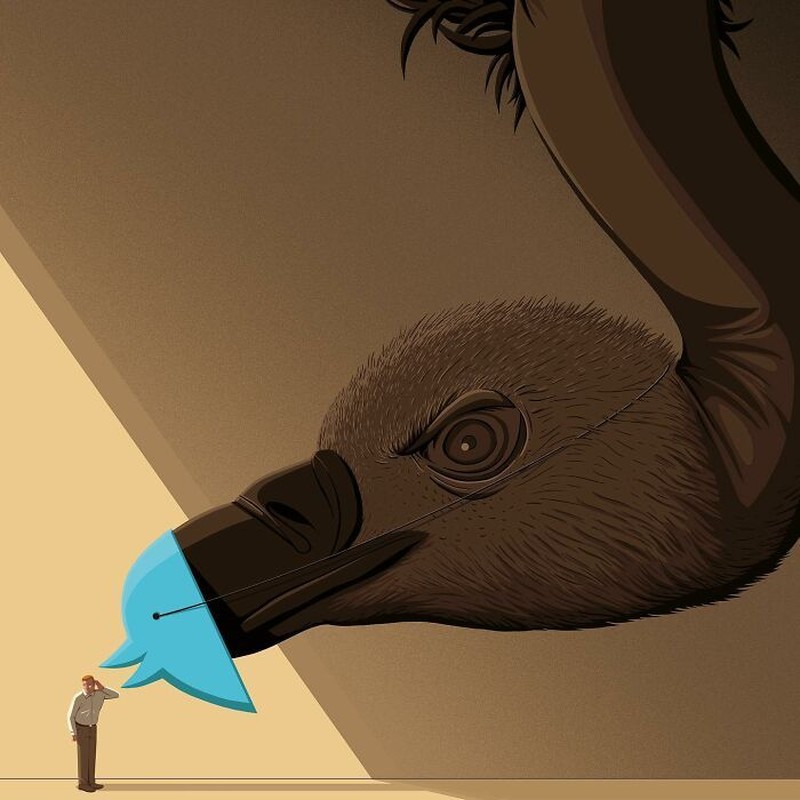 Seorang ilustrator kondang, Stephan Schmitz, membuat sejumlah ilustrasi yang tidak butuh kata-kata tapi menyimpan beragam makna.
