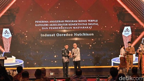 Indosat Ooredoo Hutchison berhasil meraih penghargaan detikBali-Nusra Awards 2026 di Trans Resort Bali, Badung, Jumat (3/7/2026). (Dok. detikBali)