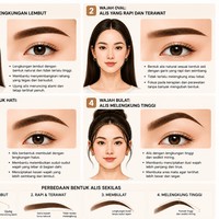 Infografis: Model Alis yang Cocok Sesuai Bentuk Wajah, Jangan Asal Pilih!