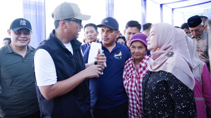 Suasana sapa warga yang digelar di Masjid Al Hijrah, Kompleks BTN, Kelurahan Besar, Kecamatan Medan Labuhan.