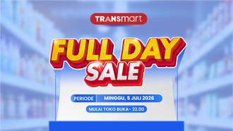 Serbu Transmart Full Day Sale Hari Ini! Diskon Melimpah 50% + 20%