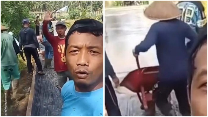 Viral warga Lampung Timur tolak bayar pajak dan uangnya untuk perbaiki jalan rusak