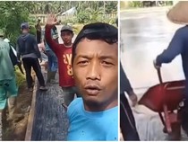 Warga Lampung Timur Pilih Tak Bayar Pajak, Uangnya Dipakai Perbaiki Jalan Rusak