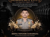 Kapolri Naikkan Pangkat Bripda Nopandri Jadi Briptu Anumerta