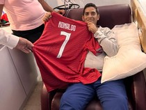 Kala Korban Gempa Venezuela Teriak Siiuuu lalu Dapat Hadiah Jersey Ronaldo