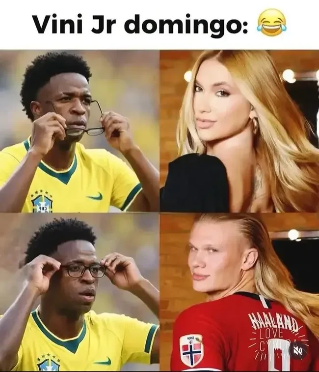 Kalau dilihat dari belakang, pesona Erling dengan rambut panjang terurai ngalah-ngalahin wanita cantik satu ini yaa.. Foto: Instagram