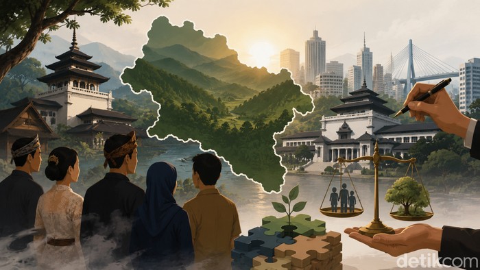 Ilustrasi wacana ganti nama Jawa Barat jadi Sunda.