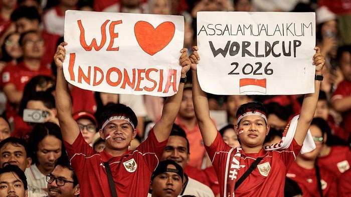 Foto: Ilustrasi pendukung Timnas Indonesia saat kualifikasi Piala Dunia 2026 (BBC World)