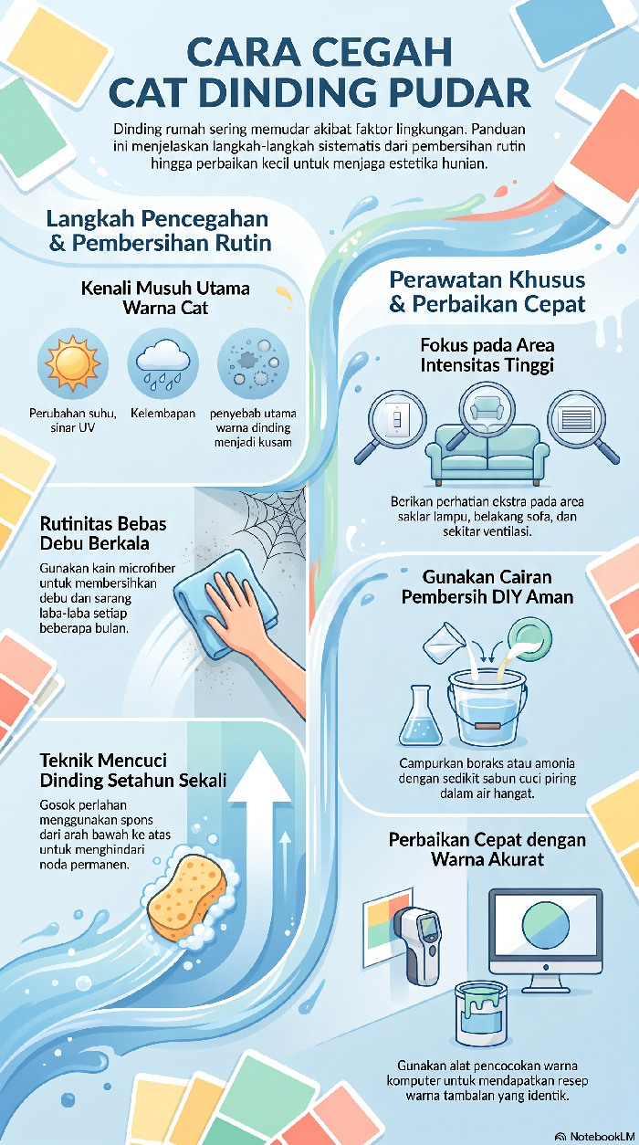 Infografis tips cat biar nggak pudar