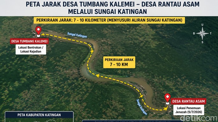 Jenazah Aiptu Sumariyanto Ditemukan 7-10 Kilometer dari Lokasi Bentrok. (Sigit Pamungkas)