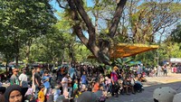 Selain melihat koleksi satwa, pengunjung juga akan disuguhi pertunjukan seni tradisional seperti Reog dan Jaranan yang digelar selama masa libur sekolah di Kebun Binatang Surabaya. (Foto: Human KBS)