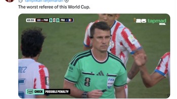 Wasit dinilai tampil sangat buruk memimpin laga. Foto: X.com