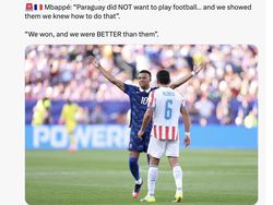 Heboh di Medsos: Paraguay Lawan Prancis Main Bola atau WWE?