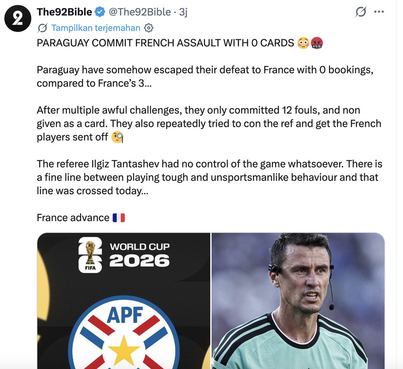 Meme Wasit Paraguay