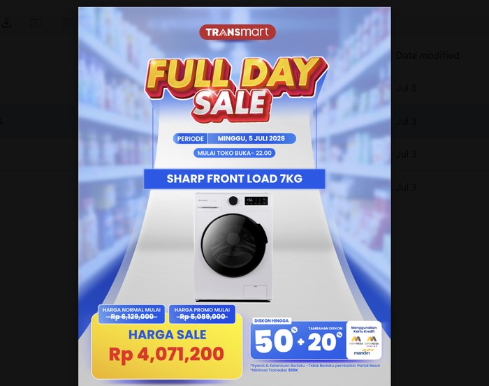 Transmart Full Day Sale