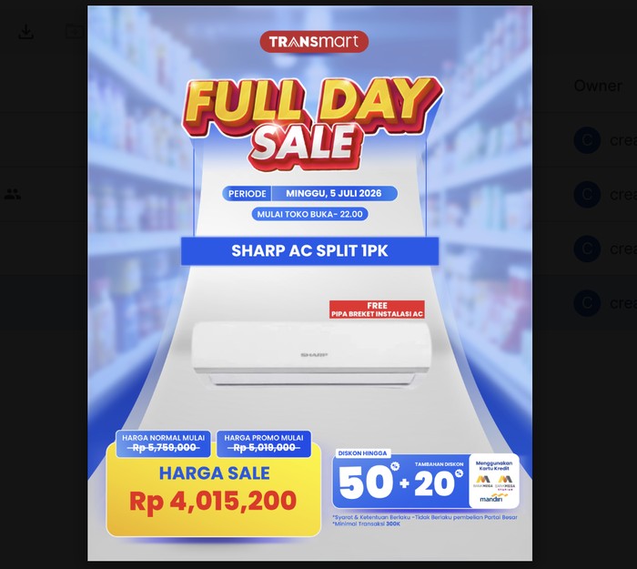Transmart Full Day Sale
