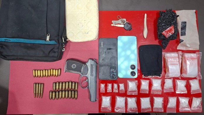 Barang bukti yang disita penyidik. (Foto: Dok Polres Rohul)