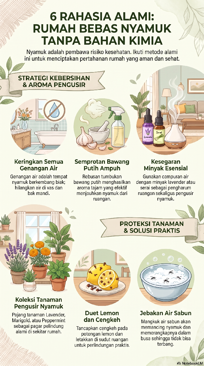 Cara Alami Usir Nyamuk di Rumah