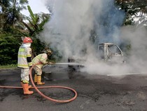 Mesin Trouble Nekat Dipakai, Mobil Jetstar Terbakar di Jalur Magelang-Kopeng