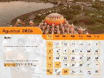 Kalender Agustus 2026 Lengkap dengan Tanggal Hijriah, Jawa dan Wetonnya