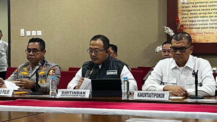 Konpers Kortas Tipikor Polri terkait kasus korupsi batu bara (Ondang/detikcom)