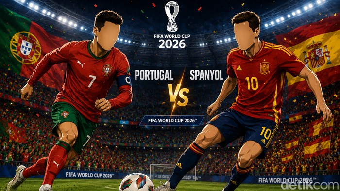 Laga Portugal vs Spanyol di Piala Dunia 2026