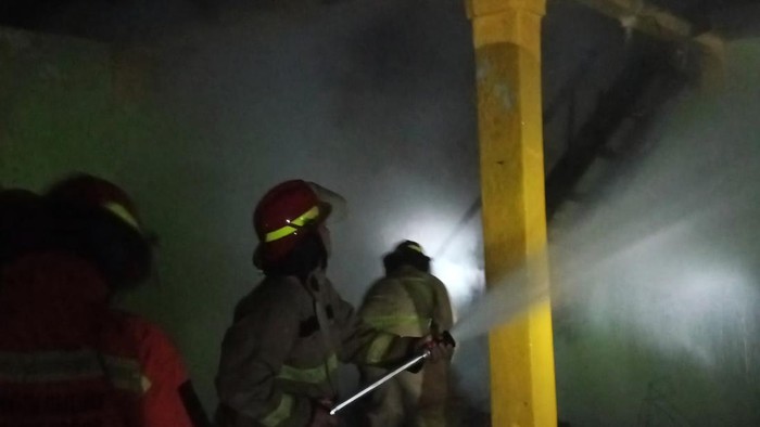 Majelis taklim dalam area pesantren terbakar di Jambu Luwuk, Kecamatan Ciawi, Kabupaten Bogor kebakaran (Dok istimewa).