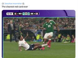 Inggris vs Meksiko Gila Banget, Linimasa Bergemuruh