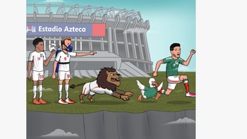 Inggris mengalahkan Meksiko di stadion Azteca yang angker. Foto: X.com