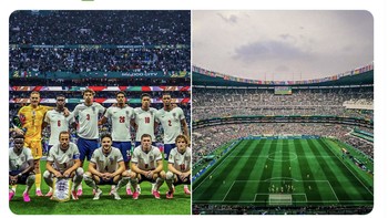 Inggris berhasil mengalahkan Meksiko di kandangnya Azteca di mana Meksiko sangat jarang kalah. Foto: X.com