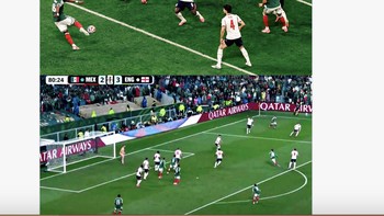 Para pemain Inggris yang sangat mahal nilai transfernya harus berjuang mati-matian menghadapi gelombang serangan Meksiko. Foto: X.com