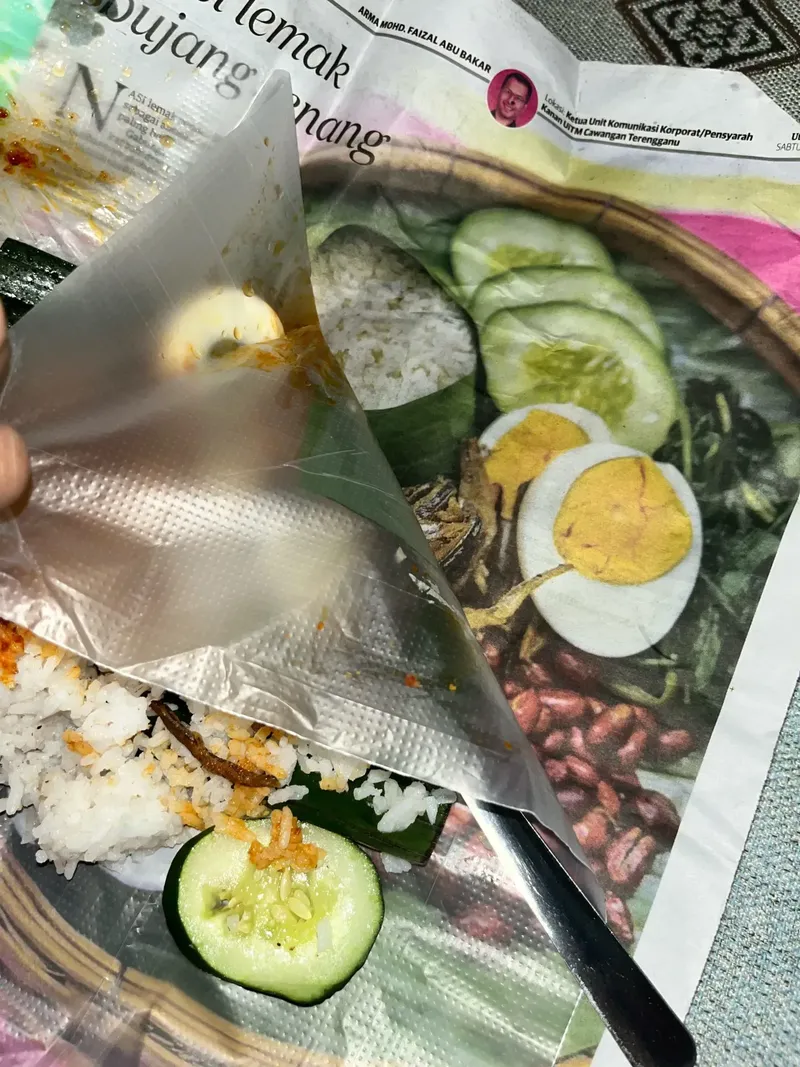 Kocak! Pembeli Nasi Lemak Ngira Dapat Telur Ekstra, Ternyata Cuma Gambar