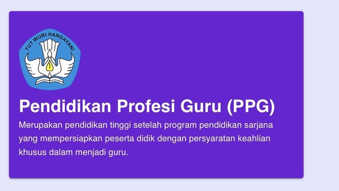 ScreenshotPendaftaran PPG Calon Guru Tahun 2026. (ppg.kemendikdasmen.go.id)