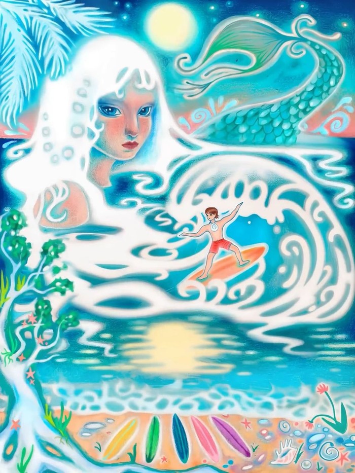Album art comeback Red Velvet Velvet Summer.