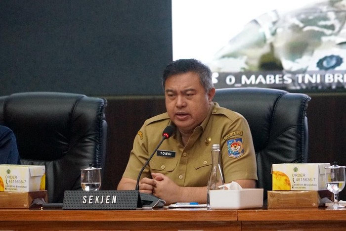 Sekretaris Jenderal (Sekjen) Kementerian Dalam Negeri (Kemendagri) Tomsi Tohir