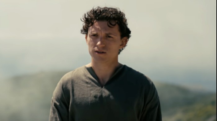 Penampilan Tom Holland di film The Odyssey (2026).