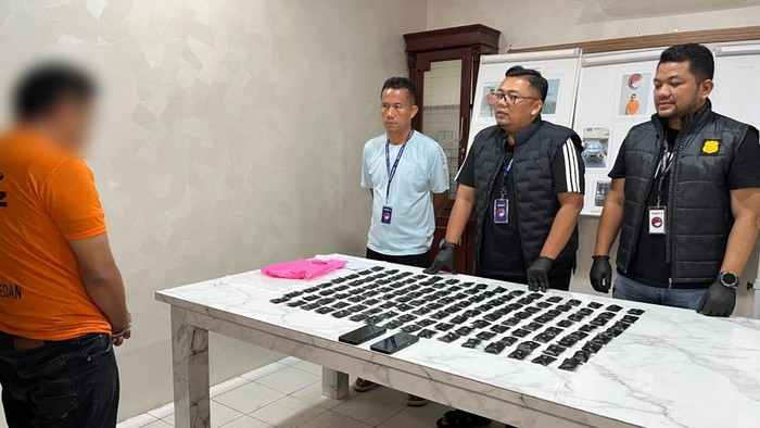 Vape narkoba jaringan internasional yang diamankan petigas kepolisian. (Foto: dok. Polrestabes Medan)