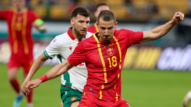 Balsa Sekulic saat memperkuat Timnas Montenegro dalam laga friendly menghadapi Bulgaria