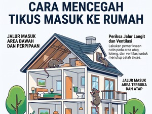 Infografis: Tikus Masuk Rumah Lewat Celah Ini, Begini Cara Cegahnya