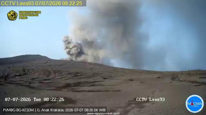 Gunung Anak Krakatau erupsi kembali pagi ini