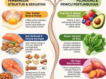 Infografis: 7 Makanan Untuk Cegah Rambut Rontok Secara Alami