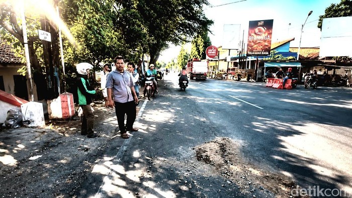 Lokasi tabrak lari di Jalan Ahmad Yani Brebes, Selasa (7/7/2026).