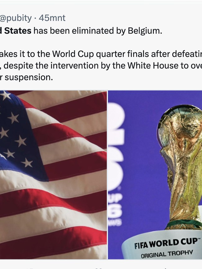 Amerika Serikat Tersingkir Dihajar Belgia, Ini Reaksi di Linimasa